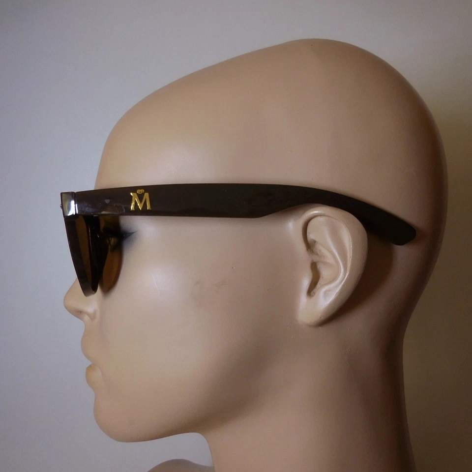 N23.511 lunettes solaires M cœur dorure marron mode unisexe adulte femme homme - Photo 4/4
