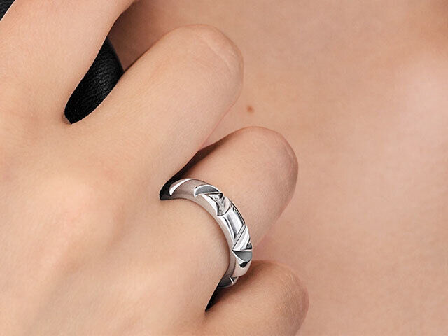 残少! Louis Vuitton ルイヴィトン LVボルトマルチWEDDING BAND Louis Vuitton LV Volt Multi Ring, 18k White Gold. Size 58 | eBay