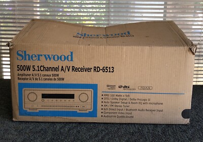 Sherwood RD-6513 AM FM Audio Receiver 500 Watt NEW OPEN - FREE SHIPPING