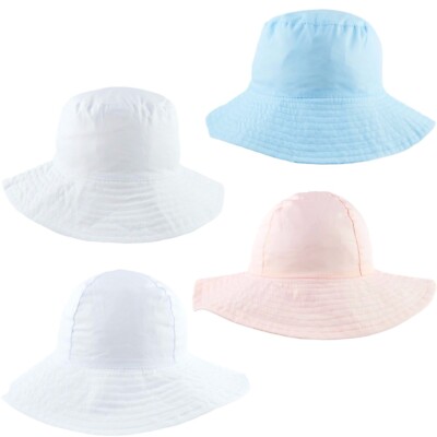 Baby Sonnenhut Fischerhut breite Krempe Sommer Baumwolle Schlapphut Junge Mädchen Kleinkind 0-4