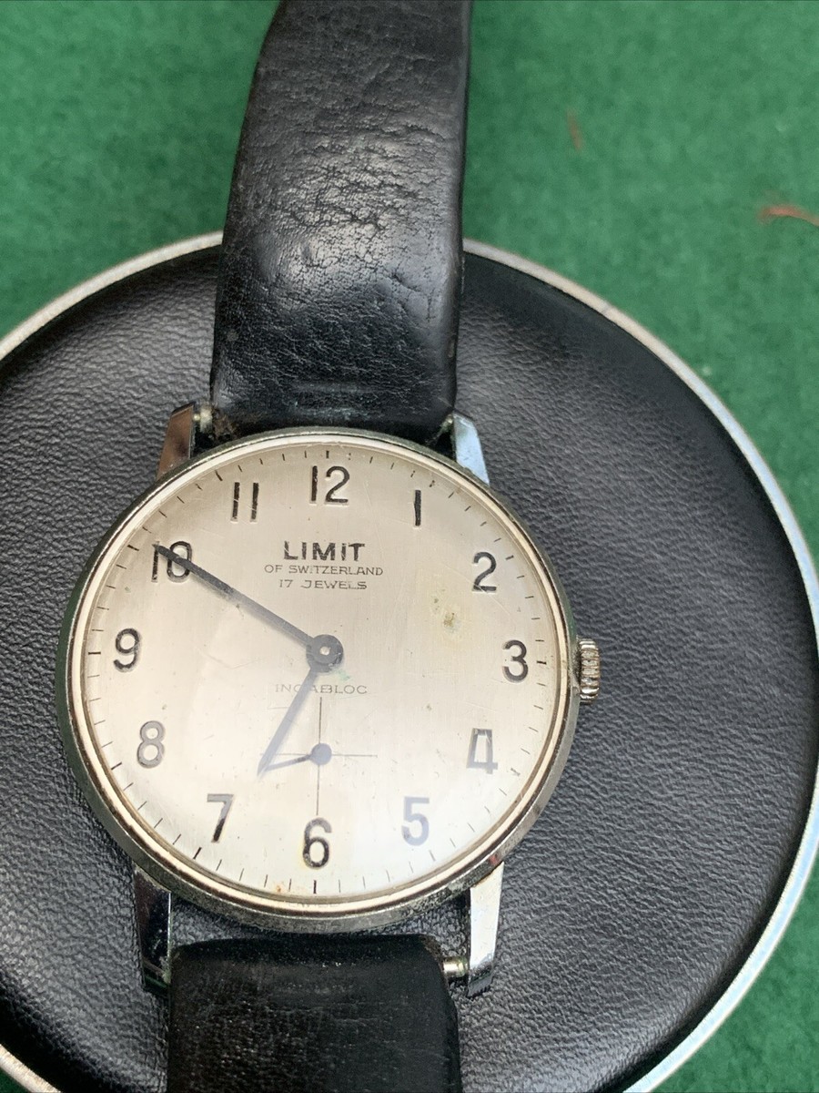 Vintage Men Watch LIMIT of Switzerland 17 Jewels Incabloc Swiss Made Working