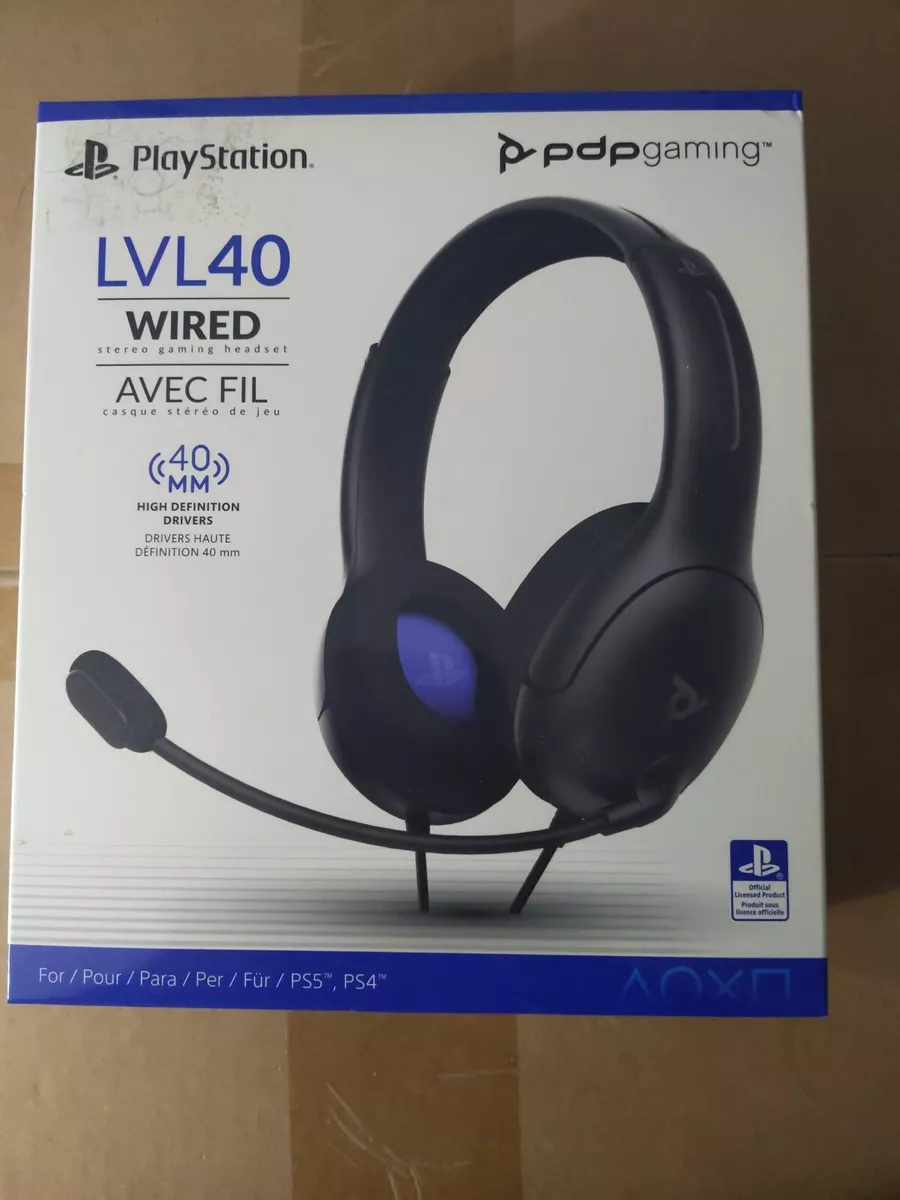 PDP Gaming Lvl40 Wired Stereo Headset - PS4