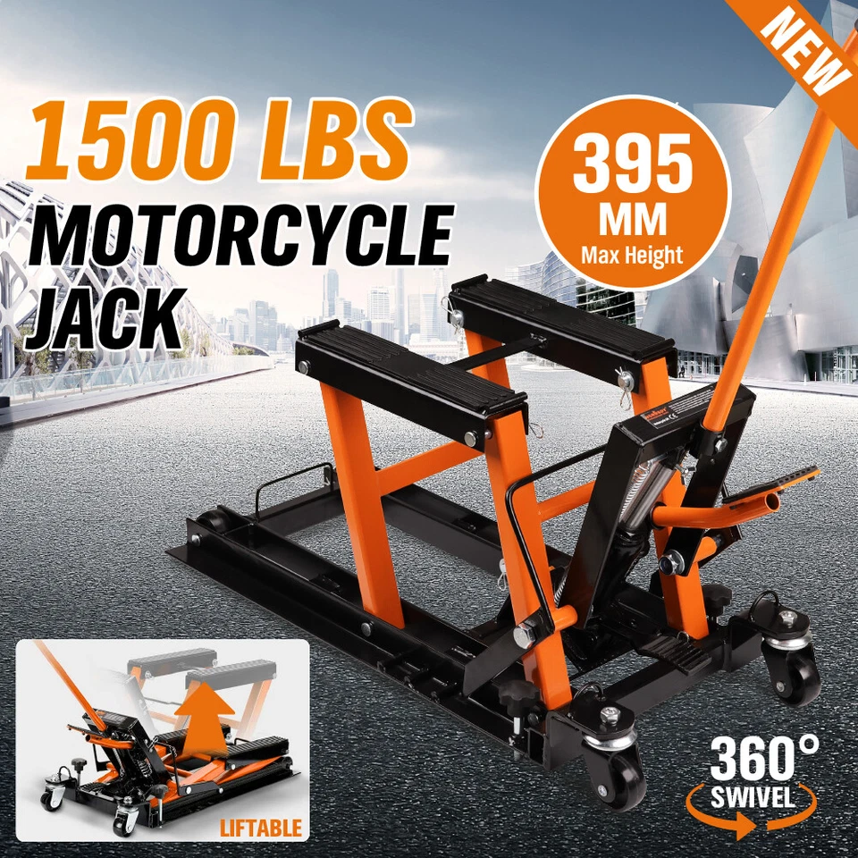 1500LBS Hydraulic Motorcycle Lift Jack Capacity ATV Scissor Portable Lift Table - image 2 of 4