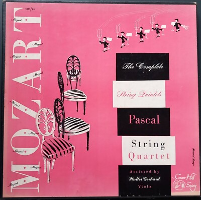 Mozart - Complete String Quintets, PASCAL STRING QUARTET, 4 LP BOX, Concert Hall
