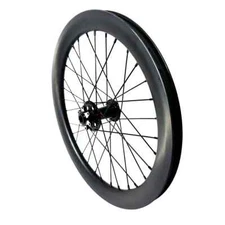 20Inch Electric Bike Carbon Fiber Front Wheels 100x15mm 406 Tubeless Clincher