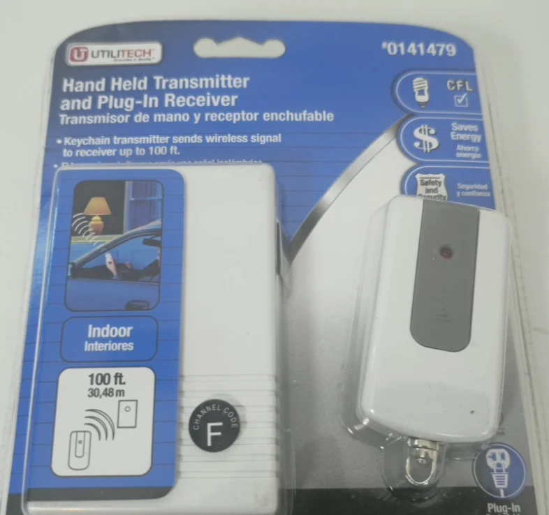 Utilitech Keychain Hand Held Transmitter and Plug-In Receiver #0141479 - Image 2 of 4