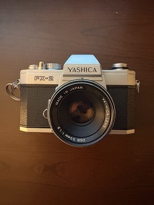 Yashica FX-2 35mm SLR Camera Body with 50mm f/1.9 Prime Lens