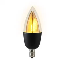 6-Watt Equivalent CA9.5 Warm White (Less than 2700K) Flickering Flame LED Light 