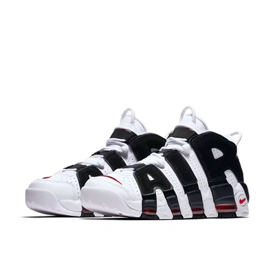 414962-105 Nike Air More up Tempo "Blanc/Noir/Rouge Universitaire" (~2018) (H... - Photo 1/4