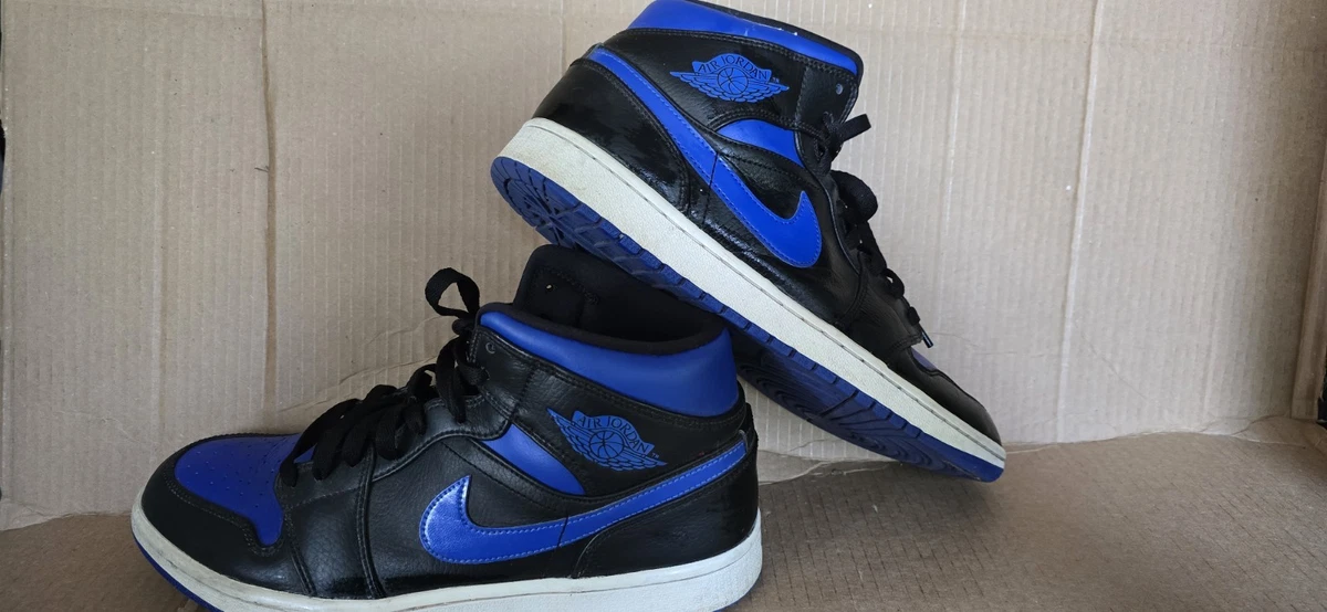 Air Jordan 1 Mid ブラック/ハイパーロイヤル 13 Jordan 1 Mid Black Hyper Royal for Sale | Authenticity Guaranteed
