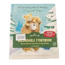 HALLMARK At Christmastime & Always I Love You Recordable Storybook Holiday RESET