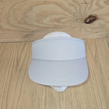 Blank Visor Vtg Look High Front Adj Strapback Band Nwot Grey