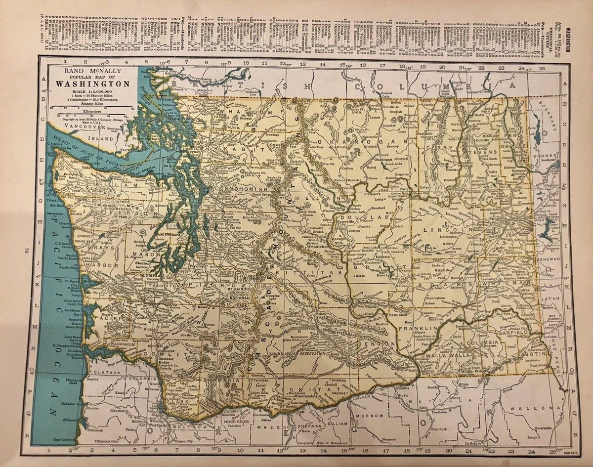 Rand McNally & Co. 1940-1949 Date Range Antique Maps, Atlases