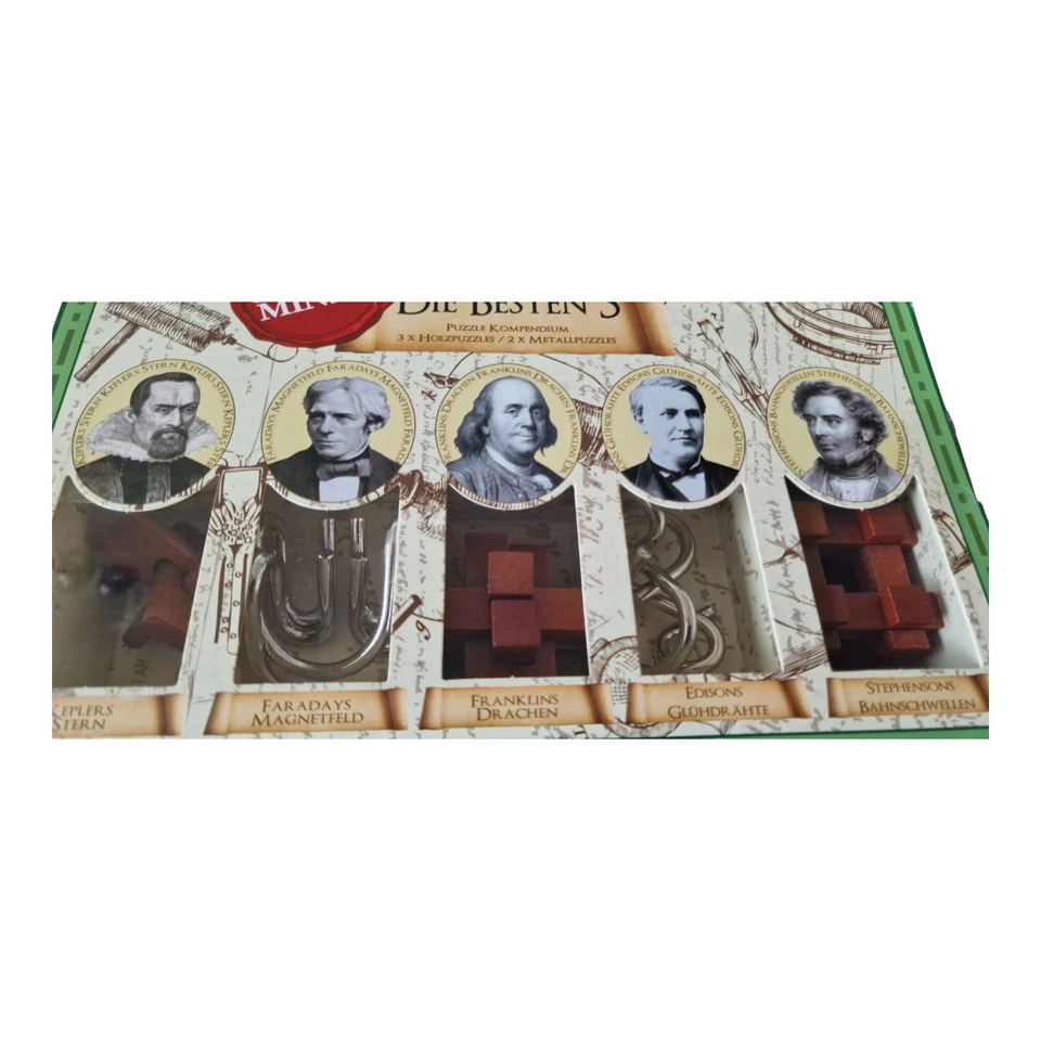 Professor Puzzle Great Minds Die besten Fünf - Geduldsspiel - Bild 4 von 4