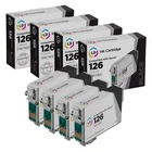 LD Reman Replacement T126120 for Epson T126 126 Set of 4 Black Inkjet Cartridges