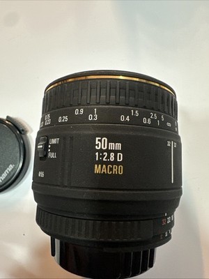 SIGMA EX 50mm 2.8D Macro Für Nikon Af