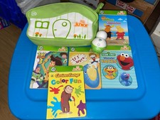 Leap Frog TAG Junior Reading System Kids  5 Books With Dog Reader  Tote Tested