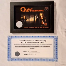 Authentic OZZY Osbourne Hair Strand Relic Memorabilia Collectible Rare w/COA