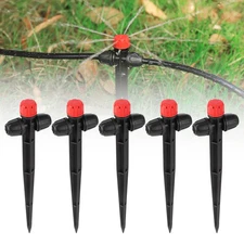 Fan Drip Irrigation Emitters Micro Sprayers Adjustable 25PCS for 1/4" Tubing