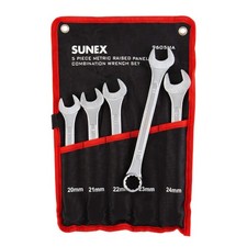 Sunex Tools 9605ma 5 Piece Raised Panel Metric Combination Wrench Set Crv