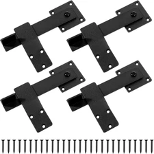 4 Pack Barn Door Flip Latch Sliding Door Latch Gate Latch for Fence, Shed Door, 