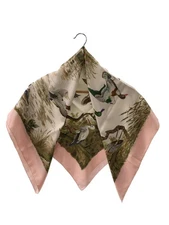 RARE HERMES HERMES Scarf Silk PNK Women