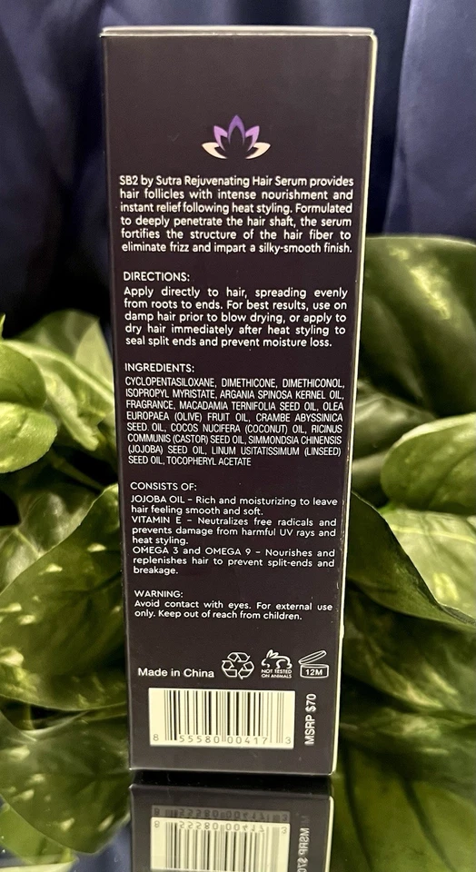 SB2 by Sutra Suero Rejuvenecedor para el Cabello Talla 2.03oz Totalmente NUEVO Auténtico Foto 4 de 4
