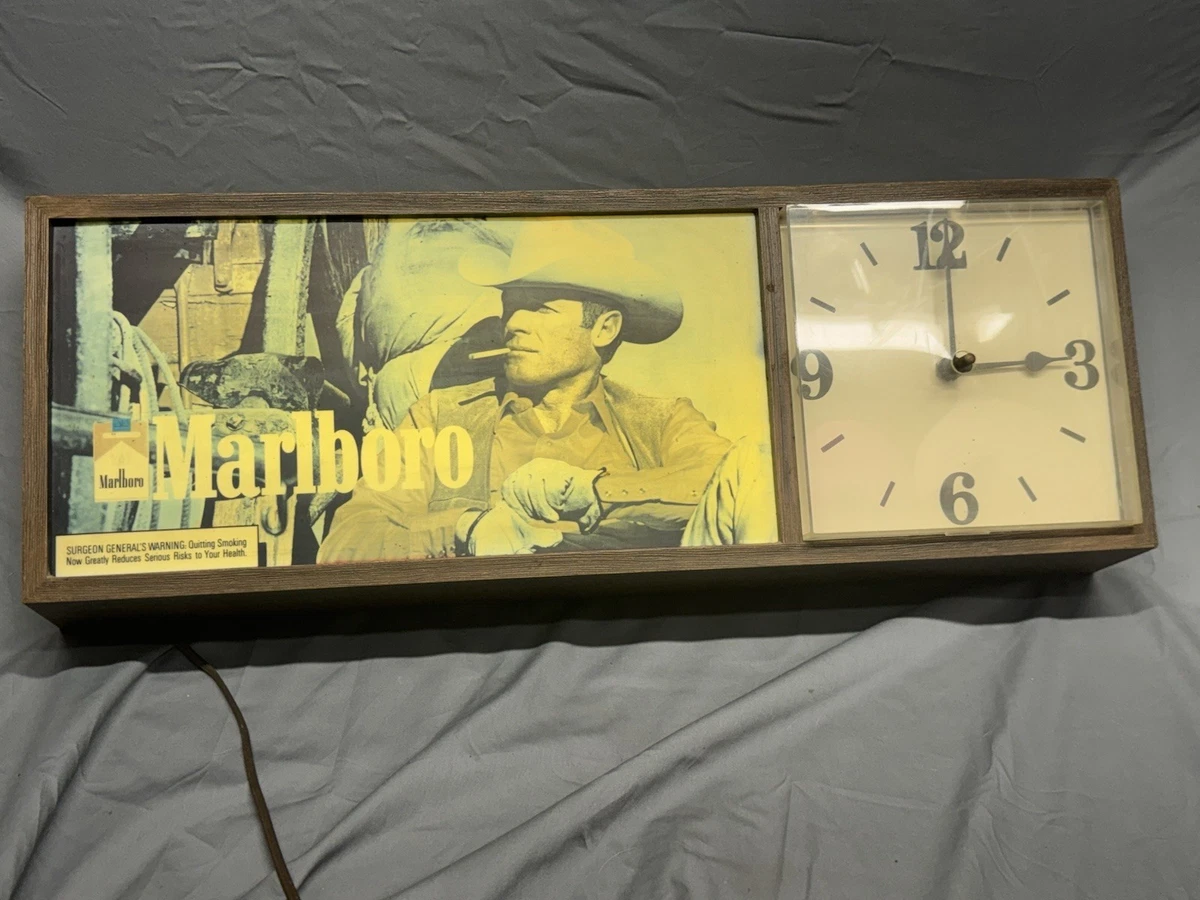 Marlboro Clock In Collectible Tobacco Signs for sale | eBay