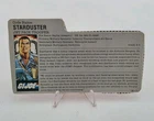 GI Joe ARAH Starduster File Card Mail Away 1987 Jet Pack Trooper 1985