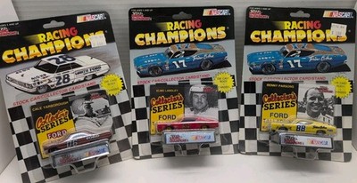 1994 Racing Champions Stock Car Collector Card And Stand Diecast Lot Of 3 Nascar