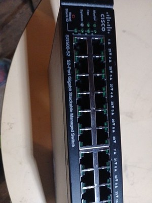 Cisco SG500-52 48 Port Gigabit Ethernet PoE+ 2xGE/2x5GE SFP SG500 52P 