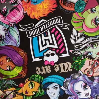 Monster High A4 Notebook, Multicolor Pictorial Monsters Theme for Girls