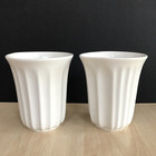 Hotel Chocolat Andrew Wicks Velvetiser Hot Chocolate Pod Cups Mugs x 2 White