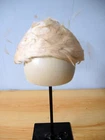VINTAGE WOMAN'S PINKISH-BEIGE FEATHER HAT - SMALL SIZE