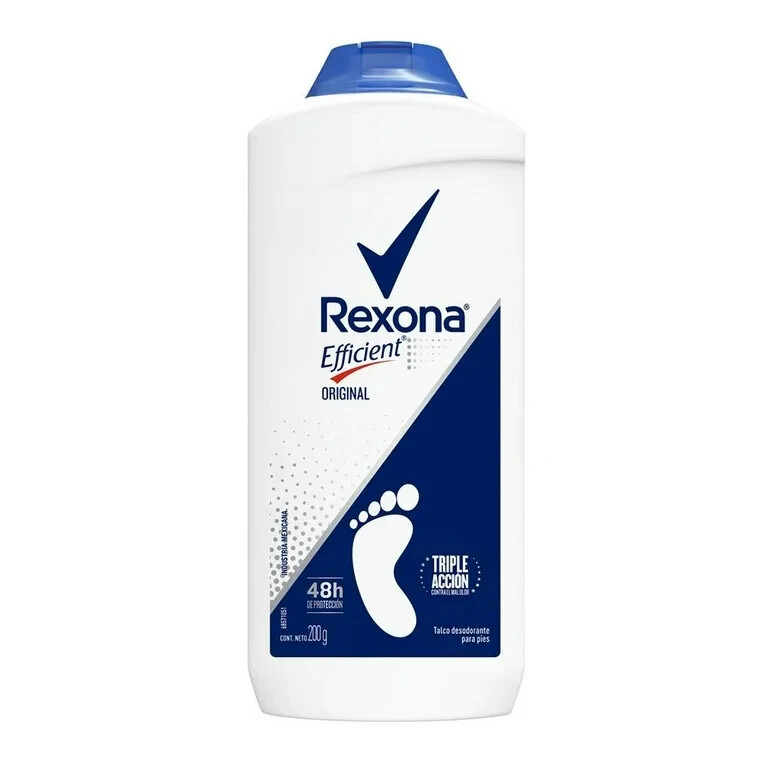 Rexona efficient talco para pies deodorant foot talcum