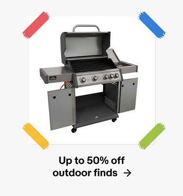 Up to 50% off outdoor finds