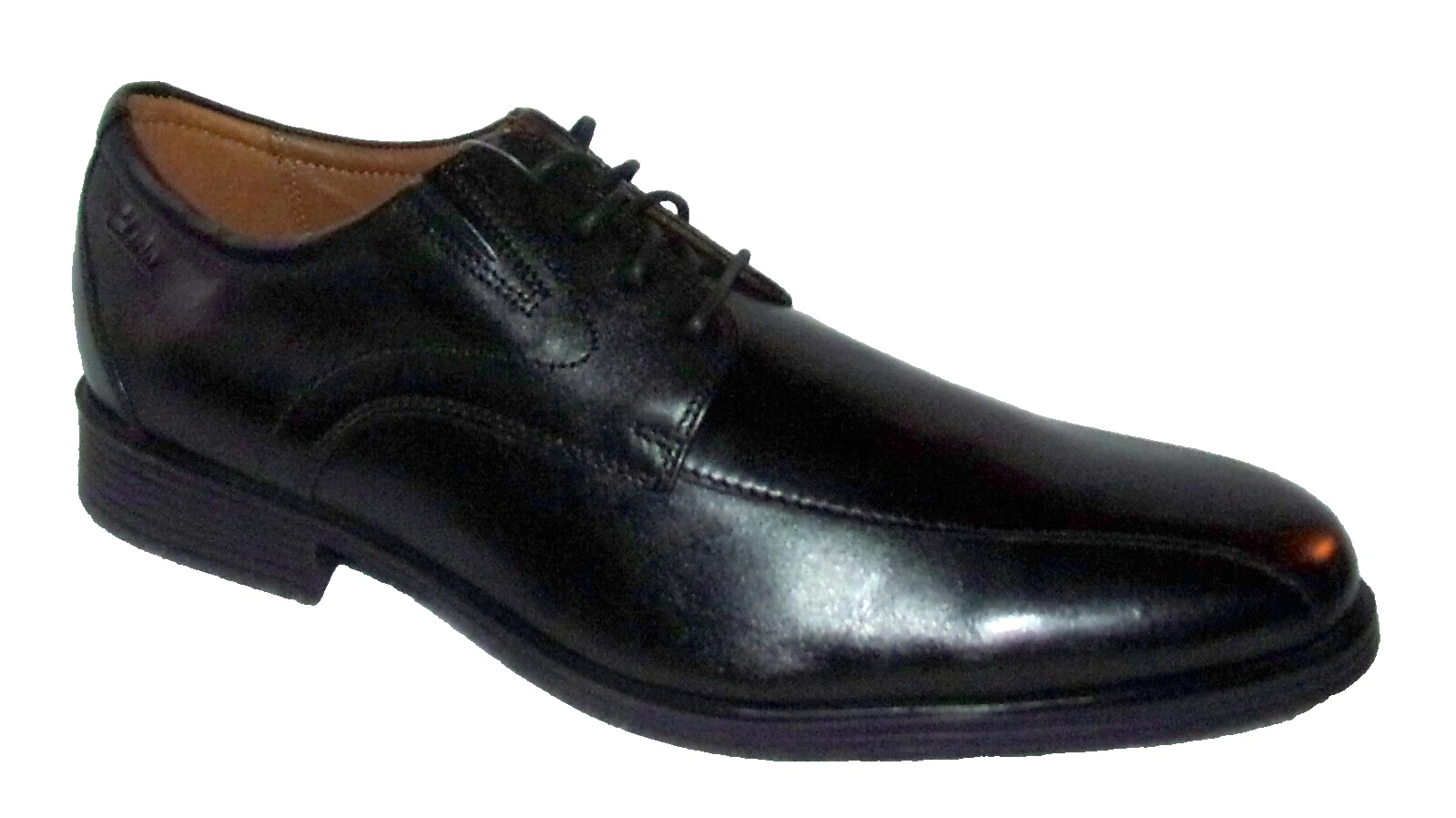 NUOVE SCARPE ELEGANTI DA UOMO CLARKS WHIDDON PACE IN PELLE NERA 13 M