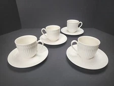 4 sets Mikasa Italian Countryside DD900 Demitasse 3" Cups & 6.5" Saucers