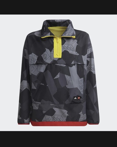 adidas x Classic LEGO® Half-Zip Windbreaker Kids Youth Size XL B9 - Picture 2 of 5