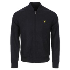Lyle & Scott Blue Long Sleeve Melton Jacket Medium TD130 FF 02 for gtgroups
