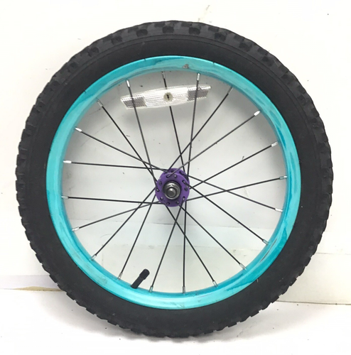 16" Bicycle Front Blue Wheel with 1.95" Tire Mini-BMX Kids Bike #C35 - Picture 3 of 3