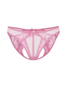AGENT PROVOCATEUR RARE PINK ROZLYN OUVERT BRIEF SIZE 3 MEDIUM UK 10 BNWOT SAMPLE