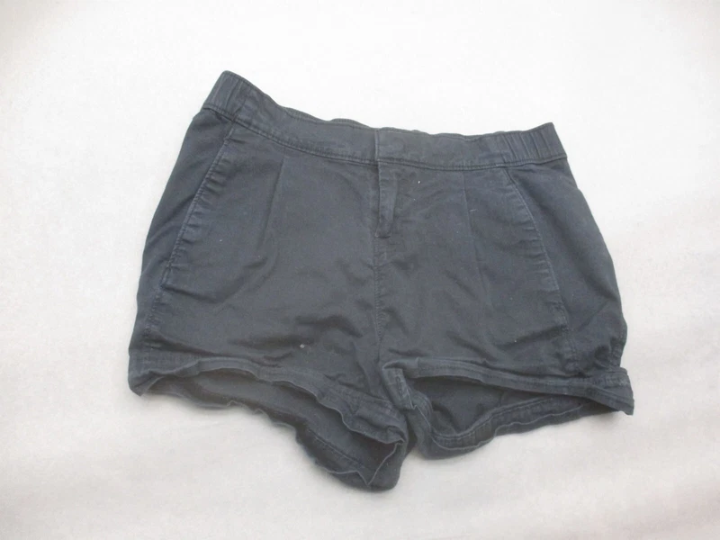 lole cotton blend zip fly pockets chino mini shorts