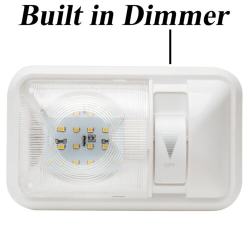 RV Interior Led Ceiling Light Boat Camper Trailer Single Dome 12v 280LM Dimmer - 第 1/5 張圖片