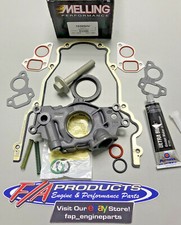 MELLING 10355HV Chevy LS High Volume Perf Oil Pump Kit Gaskets Balancer Bolt RTV