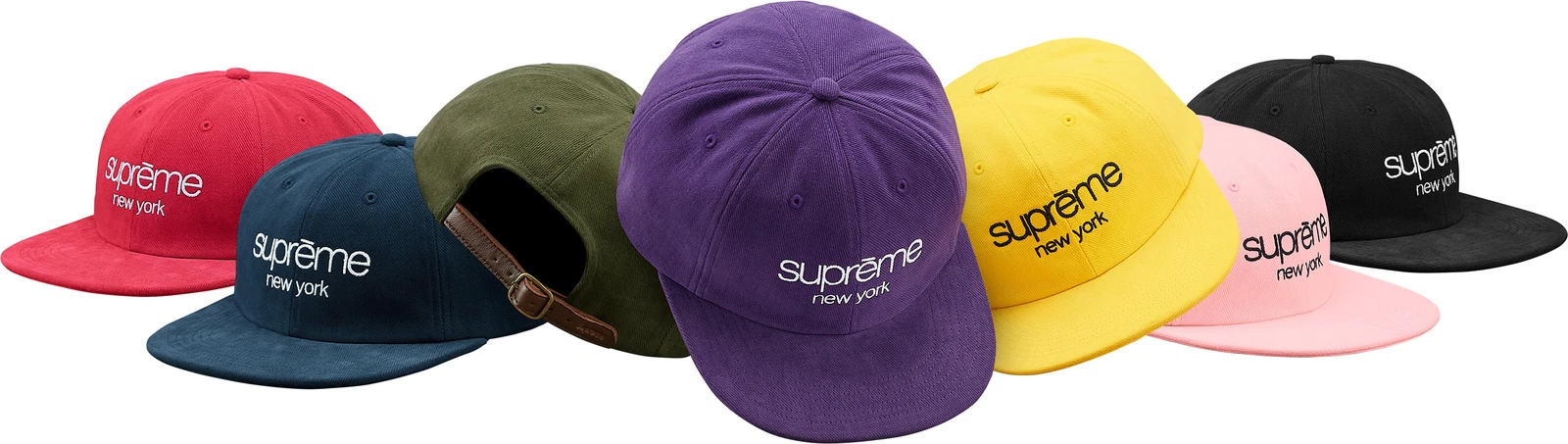 Supreme Classic Logo 6 panneaux capuchon violet OS S/S 18