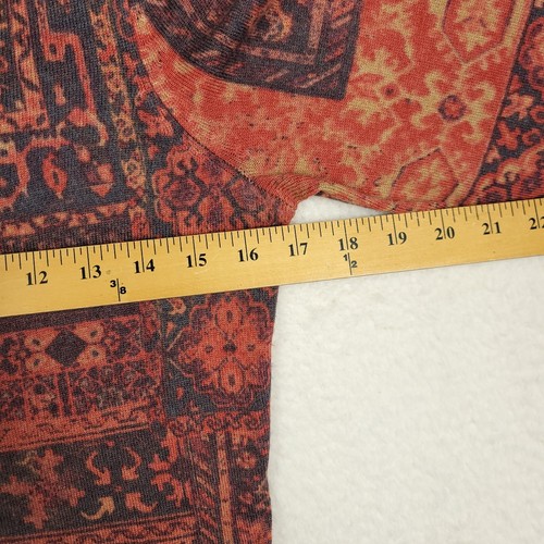 Cardigan maglione donna marca Lucky XS arancione misto lana bottoni boho Y2K - Foto 4 di 10