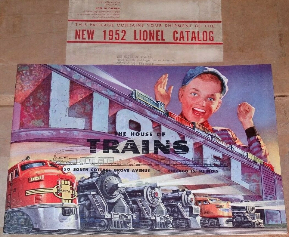 Nuevo Catálogo Lionel 1952 Raro Edición "HOUSE OF TRAINS" Como Nuevo Foto 2 de 4