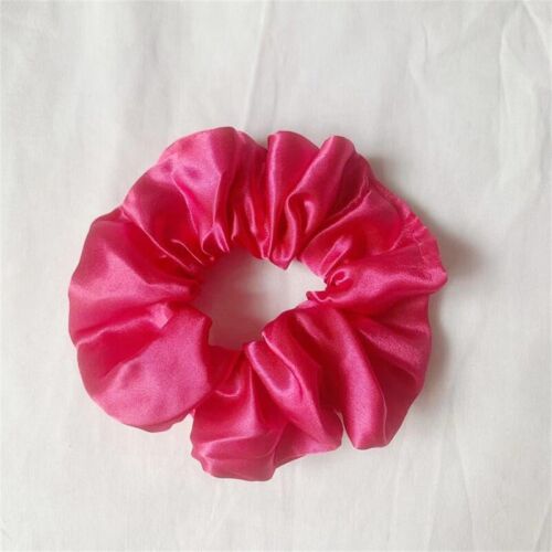 DIY Girls Large Size Smooth Satin Headdress Hair Rope Scrunchies Hair Ring Ti 。 - Picture 28 of 30
