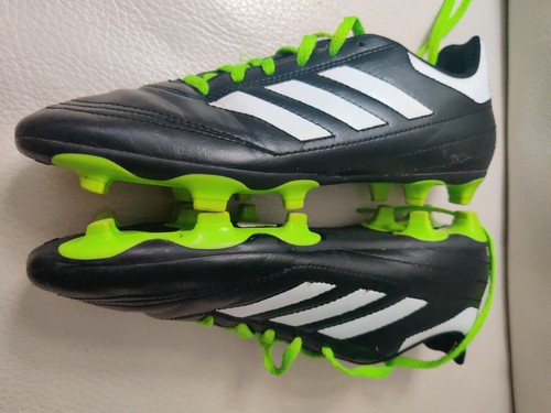 Adidas Goletto FG Youth Soccer Cleats Shoes Size 6 Black/lime Green/White kids - Picture 4 of 10